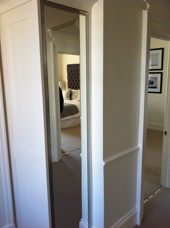 Full-length wardrobe mirror fitted in Friern Barnet home