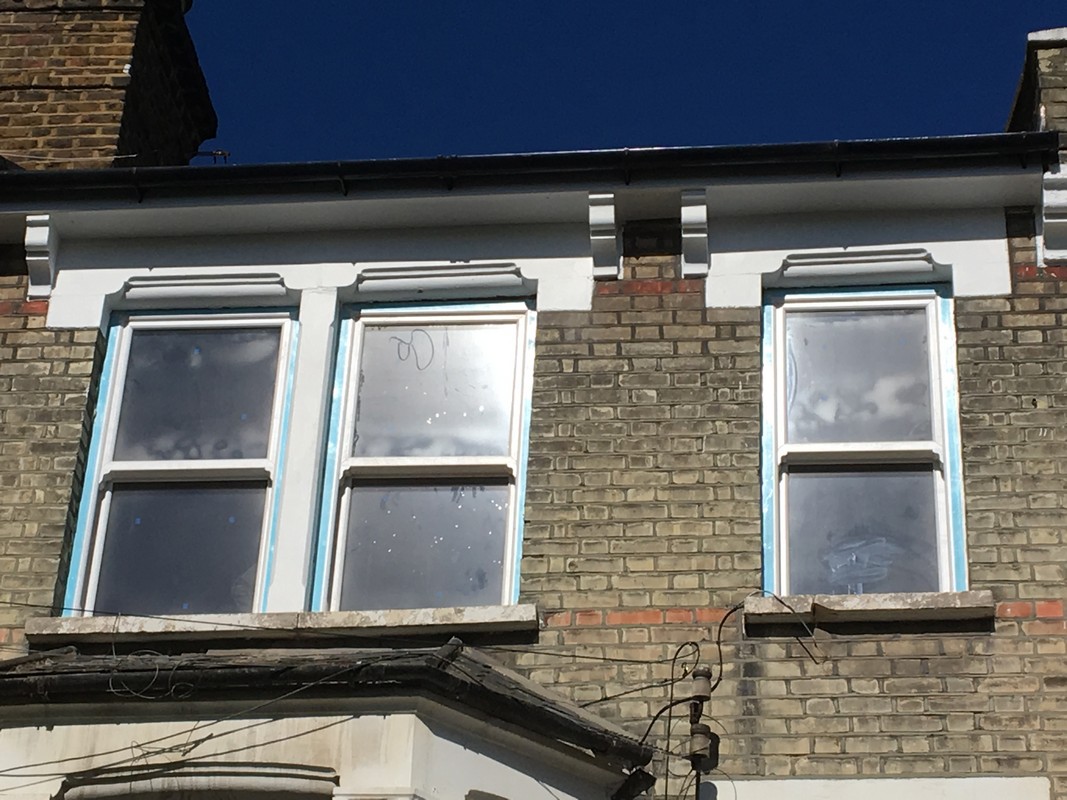 New uPVC sash windows fitted on Victorian terrace in Friern Barnet
